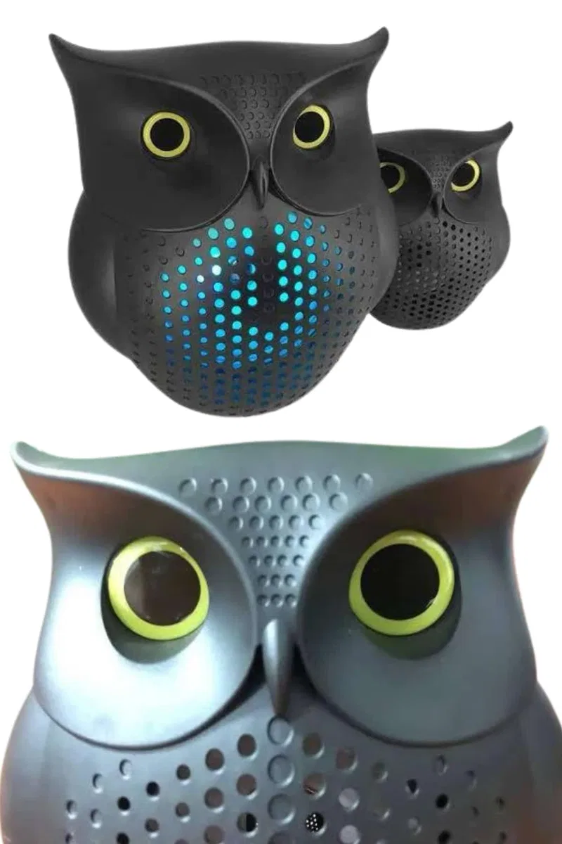Müzik Çalar Bluetooth Hoparlör Speaker 5. 0 Kablosuz Baykuş Görünümlü görsel 3