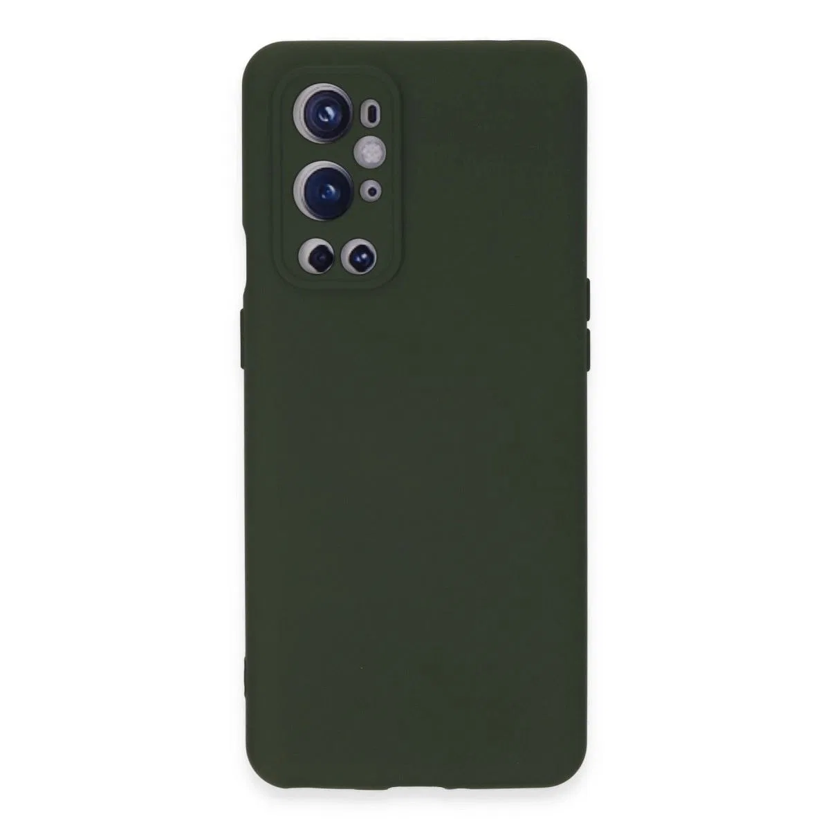 One Plus 9 Pro Kılıf Nano İçi Kadife Silikon - Koyu Yeşil