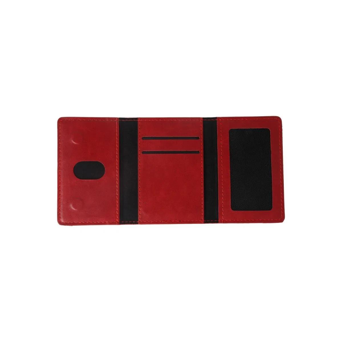 Joko Tema Magsafe Deri Kartlık - Kırmızı görsel 4