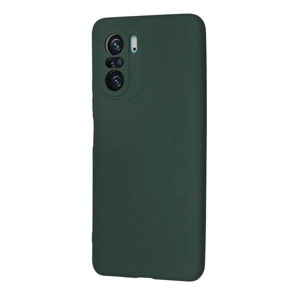 Xiaomi Poco F3 Kılıf Nano İçi Kadife Silikon - Koyu Yeşil görsel 2