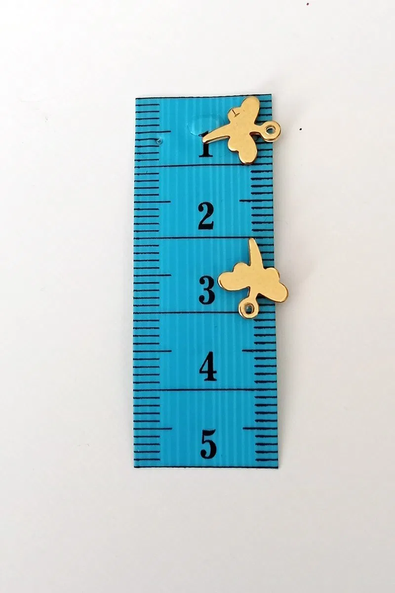 Oya Abiye Bileklik Kolye Pleksi Metalik Plastik Pul Altın Renk 8 gram 90 adet - BNC495 görsel 2