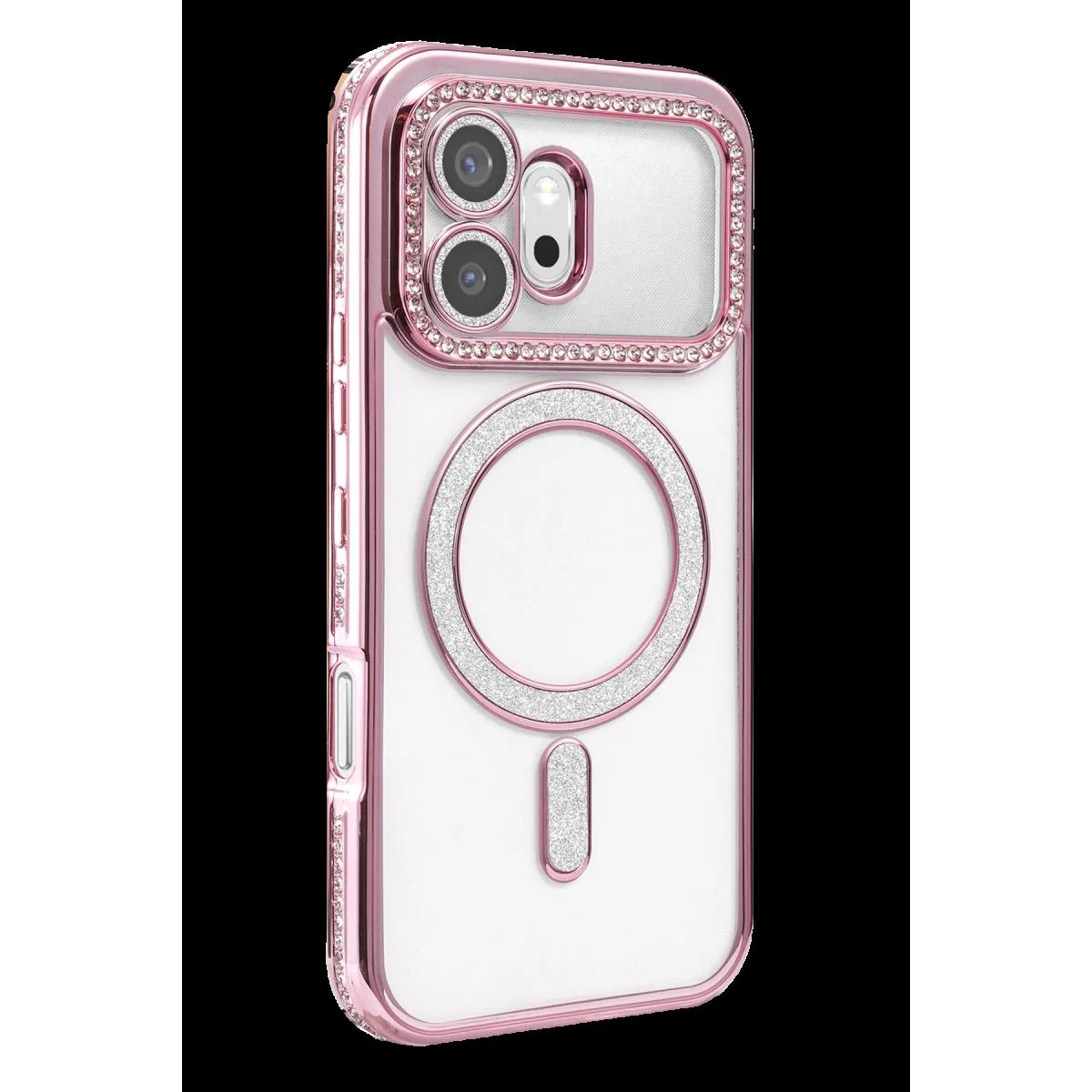Huawei Honor 600 Joke Simli Magneticsafe Kılıf - Pembe görsel 2