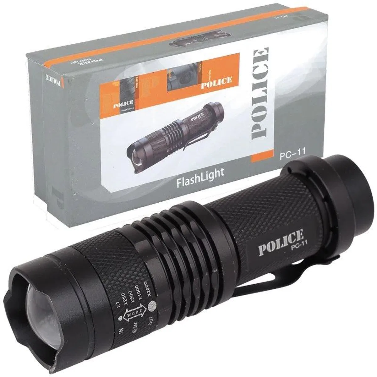 Pc-11 Power Led+zoom Kalem Pilli El Feneri görsel 2