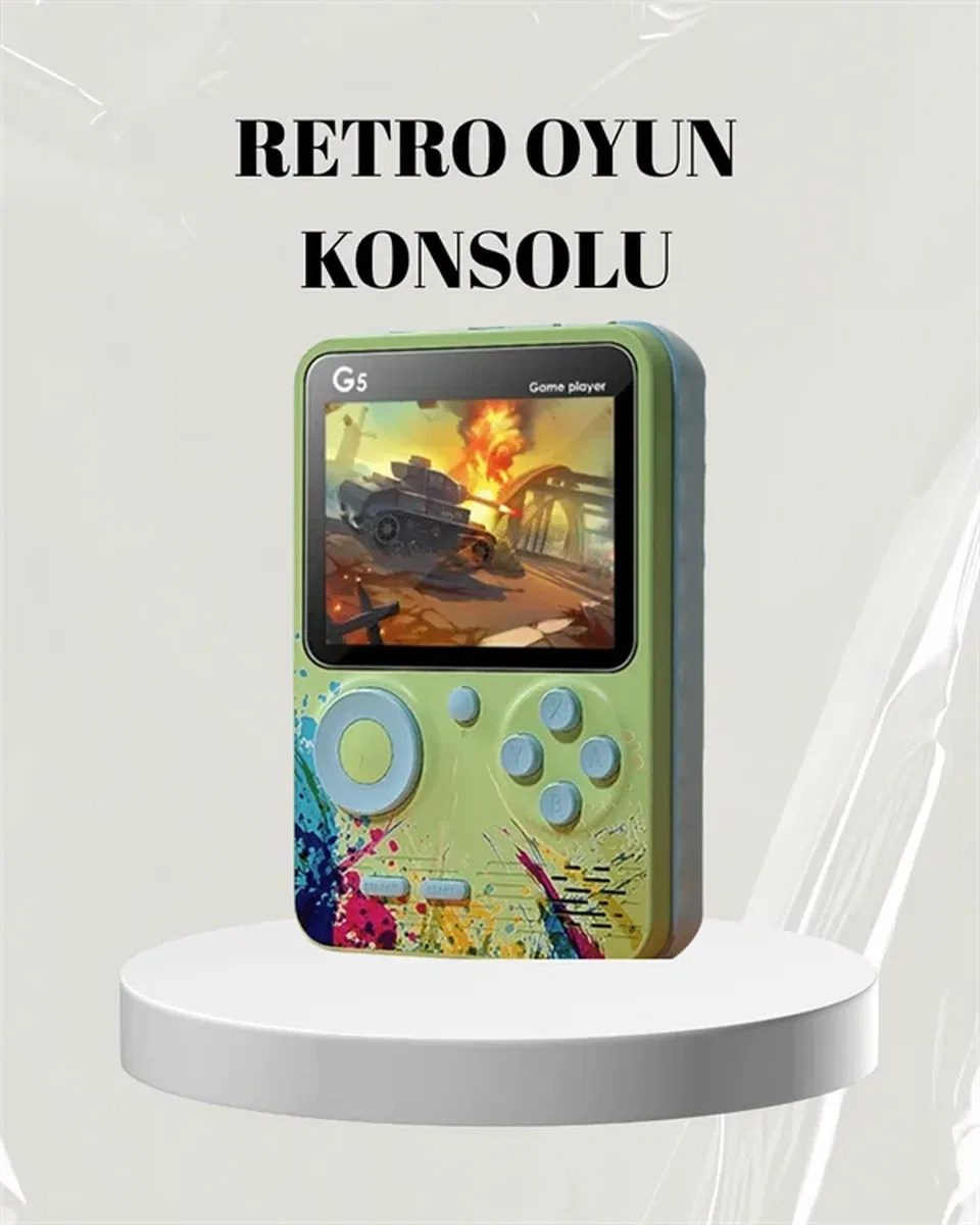 3 İnç Renkli Ekranlı Taşınabilir El Konsolu – G5 Modeli görsel 2