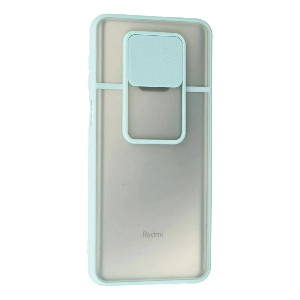 Xiaomi Redmi Note 9 Pro Kılıf Palm Buzlu Kamera Sürgülü Silikon - Turkuaz görsel 3