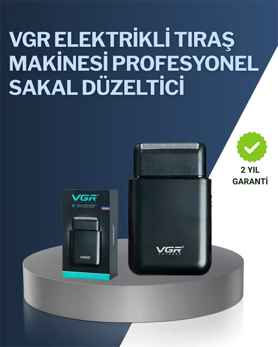 5 W Güçlü USB Şarjlı Sakal Şekillendirici – İki Başlıklı, Su Geçirmez Tasarım