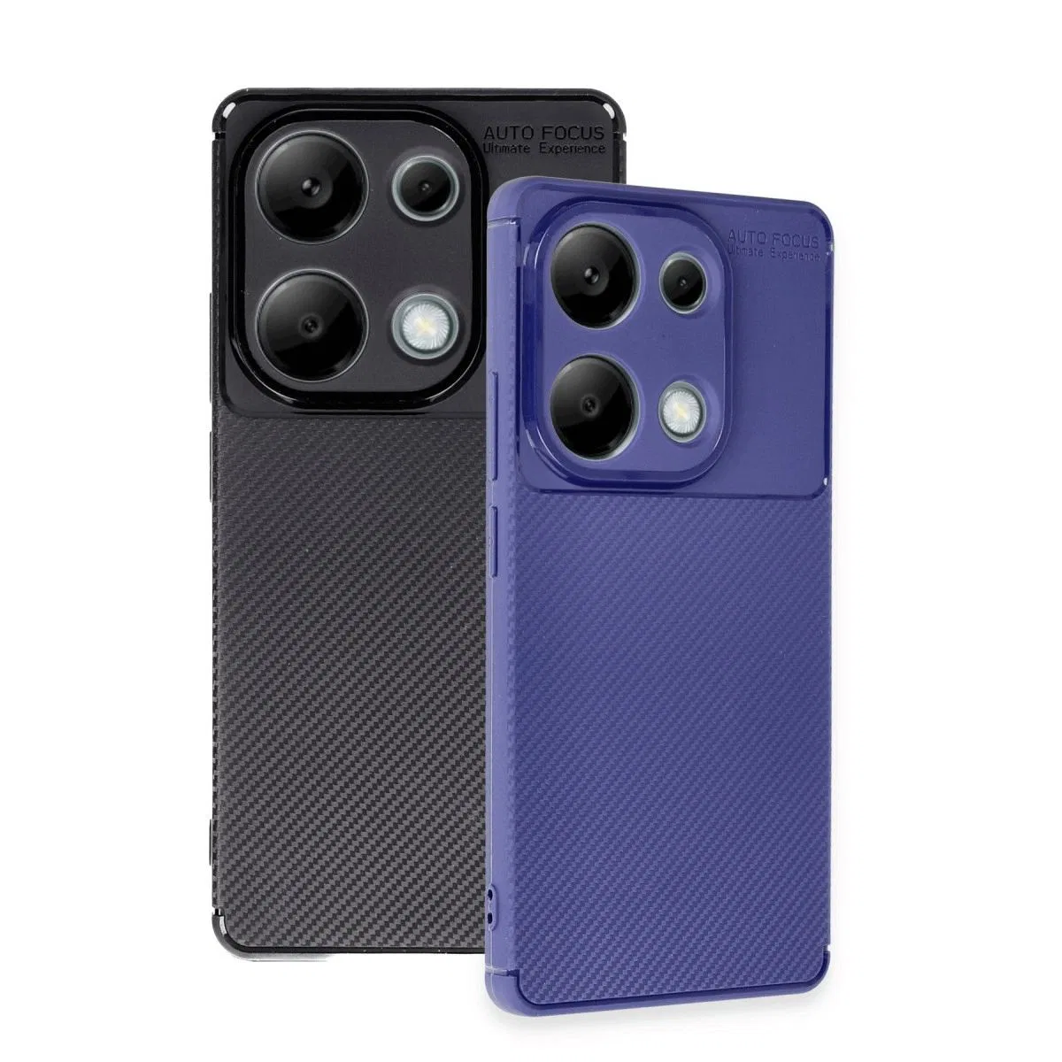 Xiaomi Redmi Note 13 Pro 4g Kılıf Auto Focus Karbon Kapak - Lacivert görsel 3