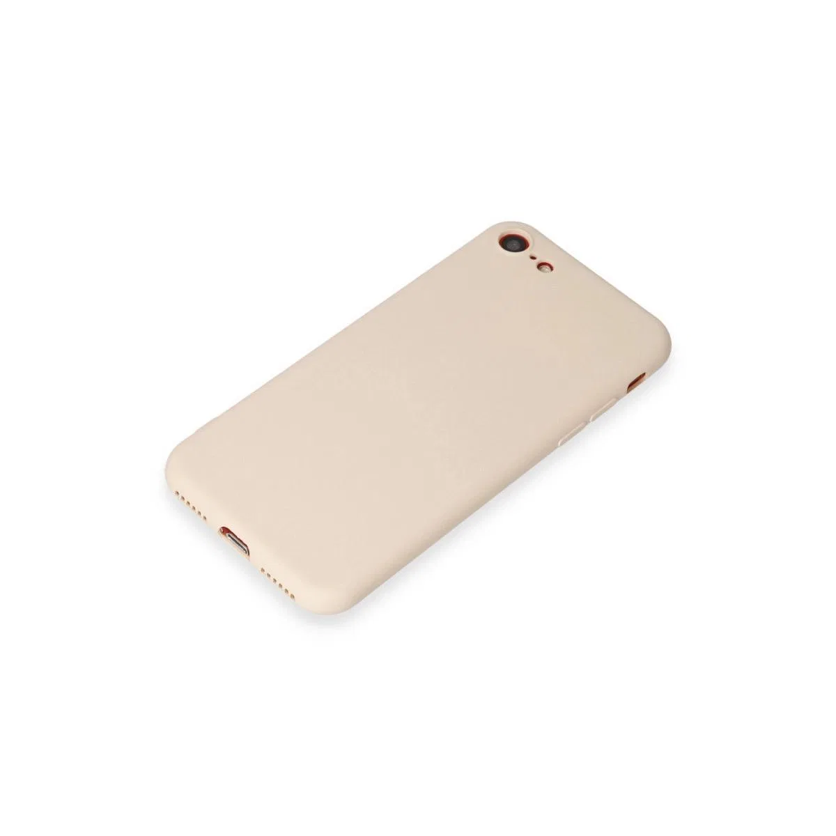 Apple İphone 7 Kılıf First Silikon - Krem görsel 4