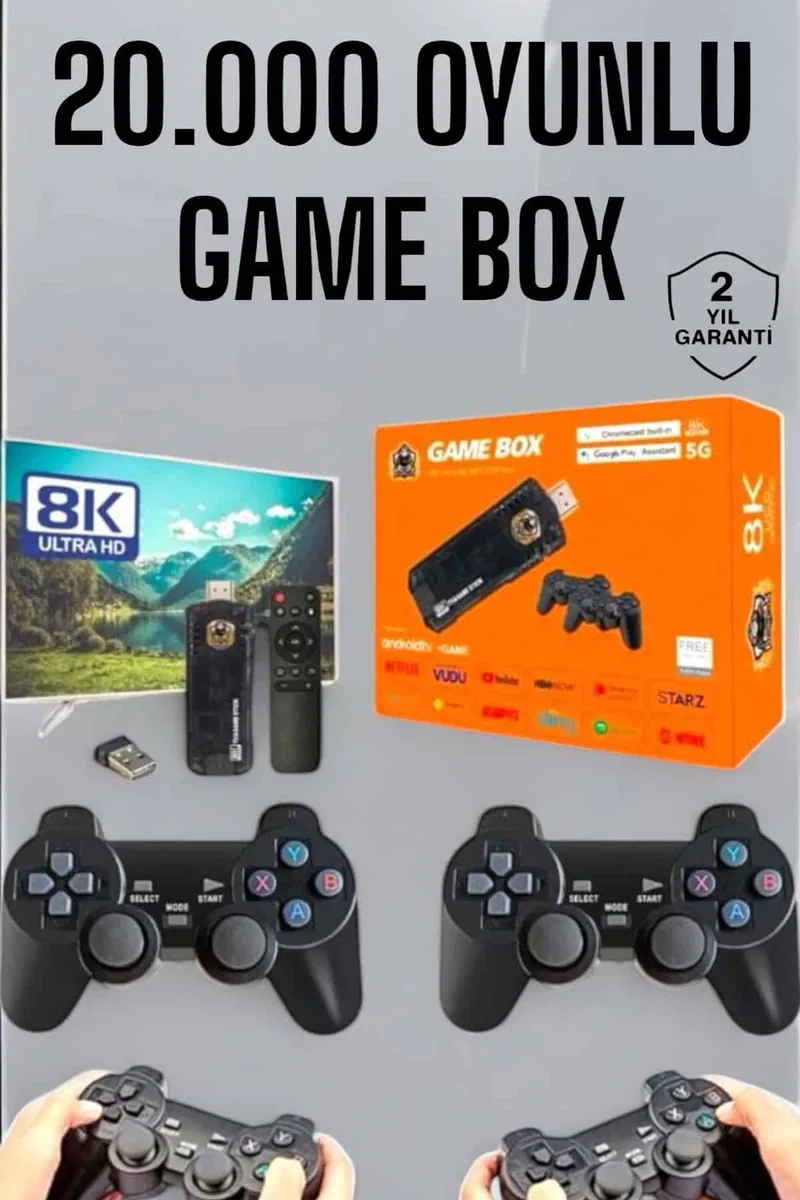 8K Premium 20. 000 Oyunlu Gamebox TV Uyumlu