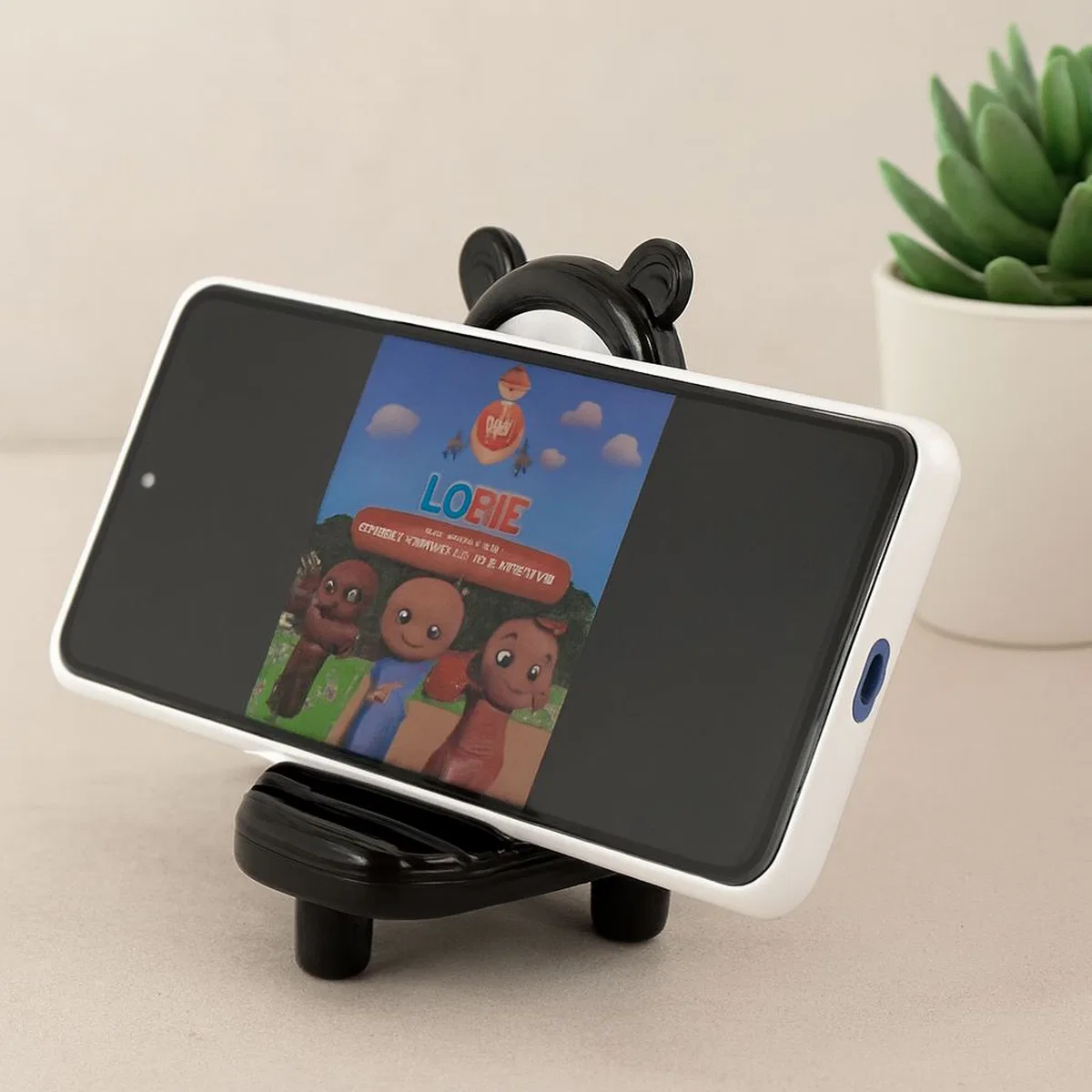 Mini Üçgen Plastik Telefon Tutucu (3 Klı) - Renkli