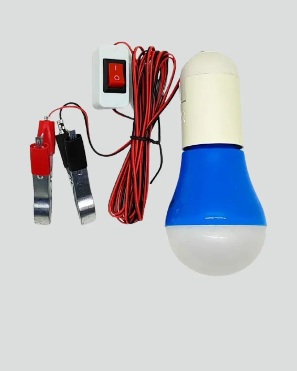 12V LED Ampul Timsah Kıskaçlı Taşınabilir Aydınlatma görsel 3