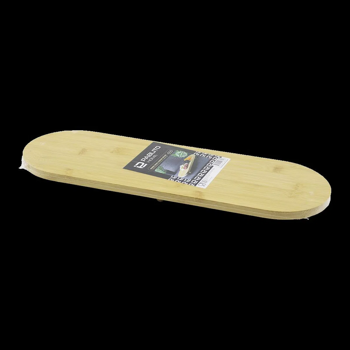 Oval Bambu Ahşap Sunum Tepsisi 15x44x1. 5 cm (1 cm Ayaklı) görsel 2