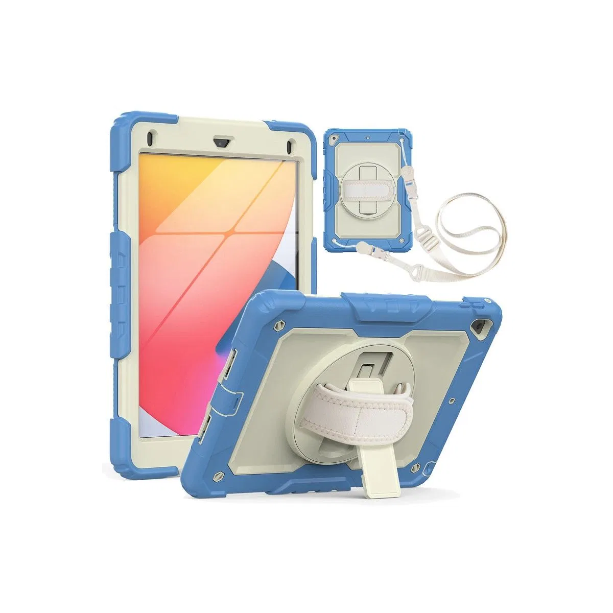Apple İpad 5 Air 9. 7 Kılıf Strap New Tablet Kapak - Mavi