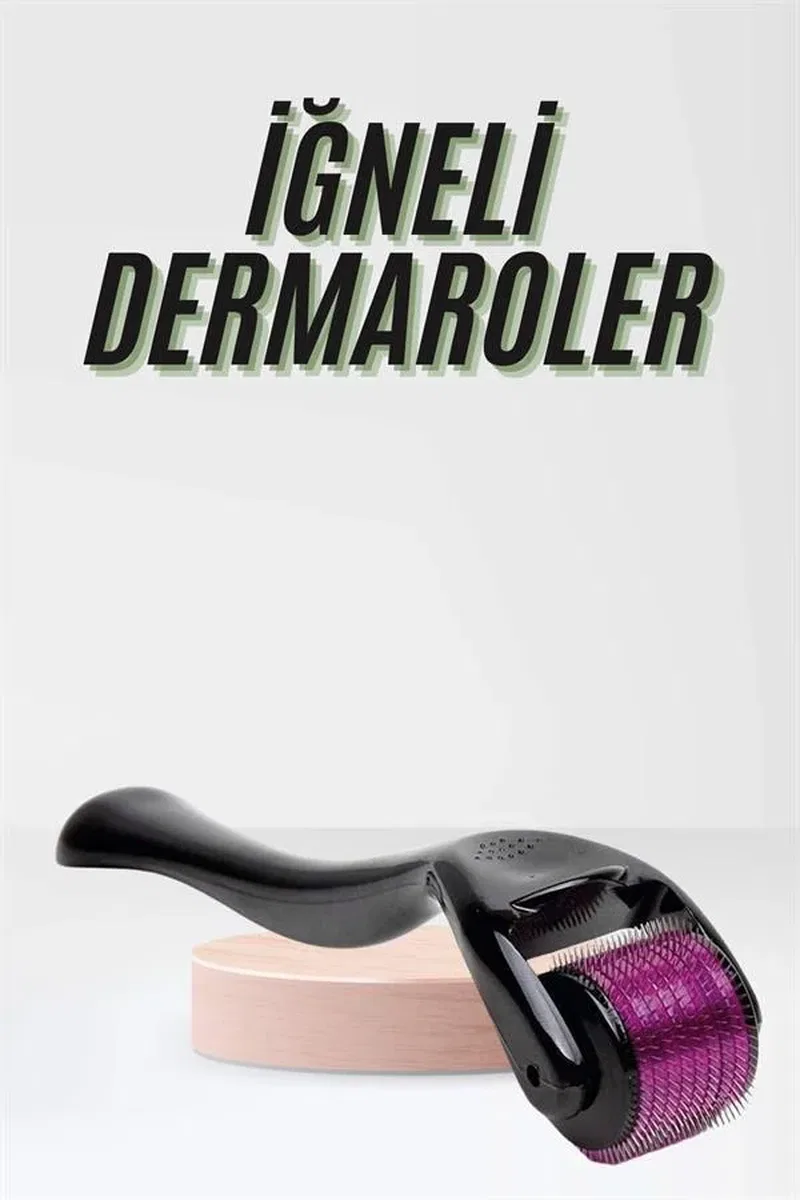 Saç Çıkarma Tarağı Dermaroller 540 Iğneli Roller 1 Mm Iğne Cilt Yüz Yenileme Bakım Seti görsel 2