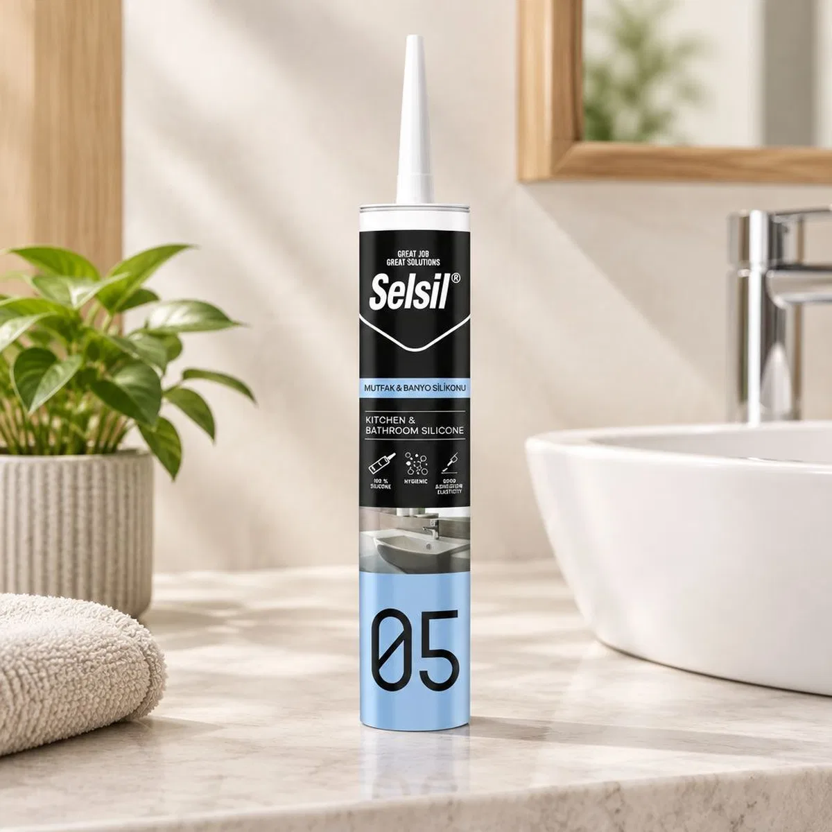 Şeffaf Mutfak ve Banyo Silikonu 280 ml