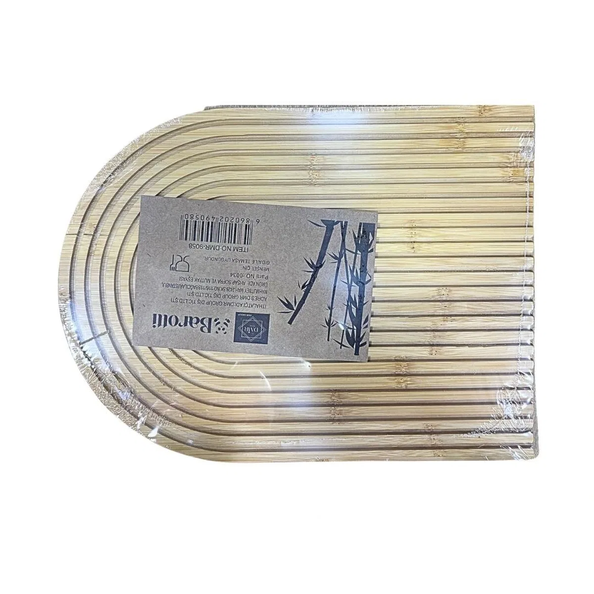 Bambu Oval Çizgili Sunumluk görsel 2