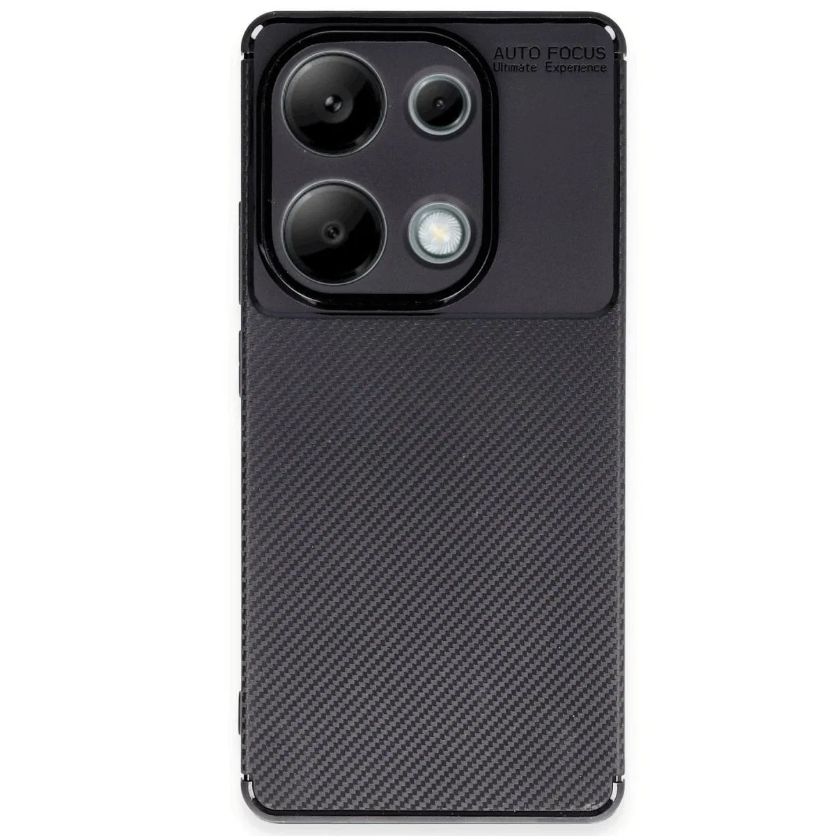 Xiaomi Redmi Note 13 Pro 4g Kılıf Auto Focus Karbon Kapak - Siyah görsel 4