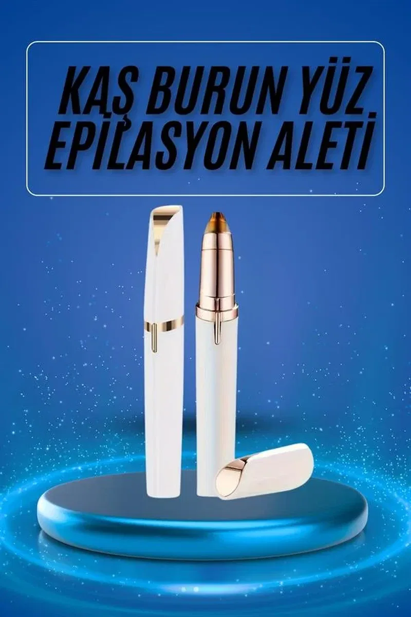 Kaş Bıyık Epilasyon Aleti İnce Uçlu Yüz Için Tüy Alıcı Pilli görsel 2