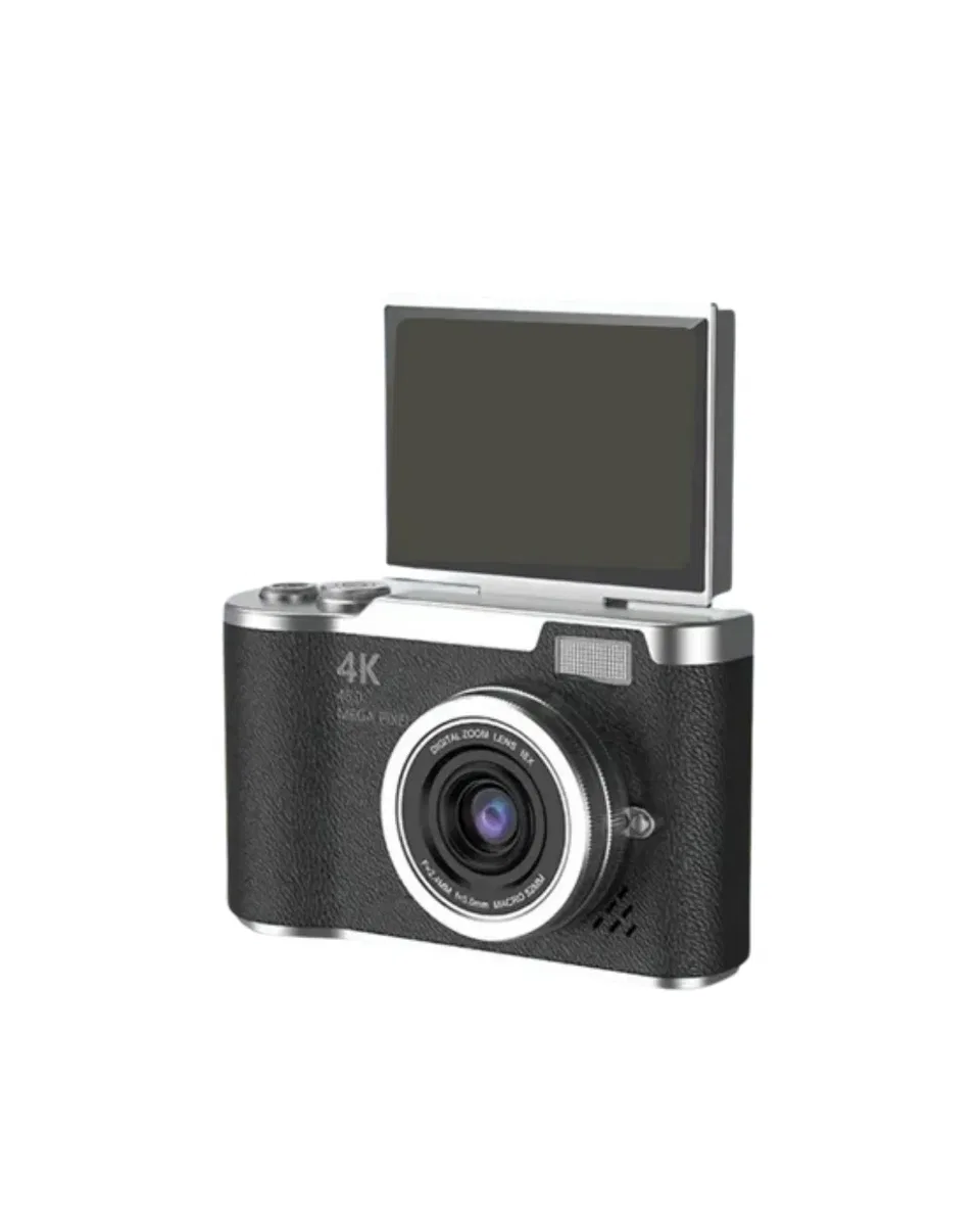 48 MP Kompakt Dijital Kamera 4K Video 8X Zoom ve Flip Ekran Selfie Vlog Uyumlu görsel 3