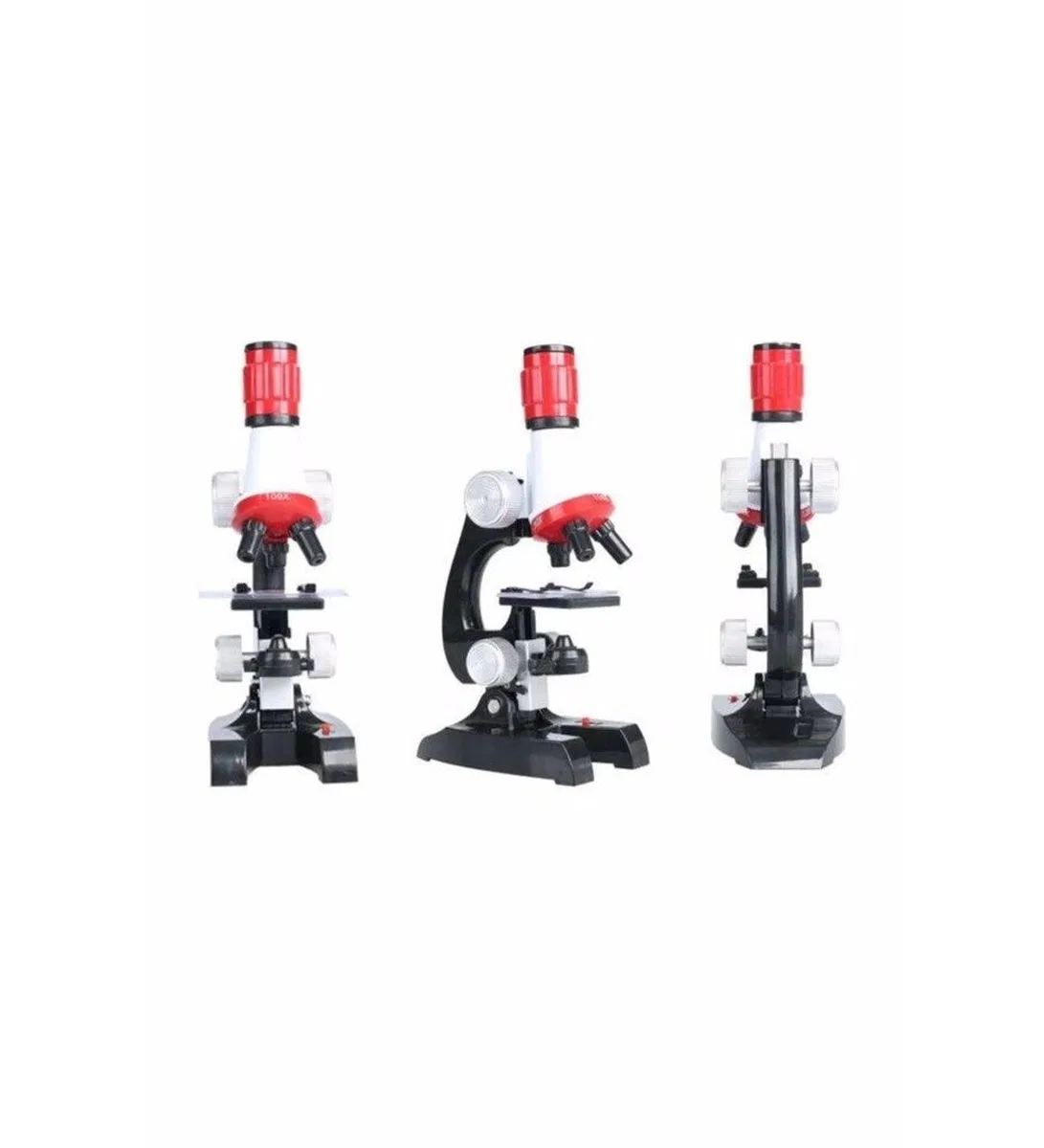 Eğitici Mikroskop Kiti Zoom Led Işıklı 100x 400x 1200x St1200x görsel 3