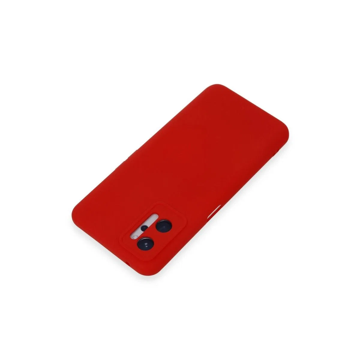 Realme 9i 4g Kılıf Nano İçi Kadife Silikon - Kırmızı görsel 3