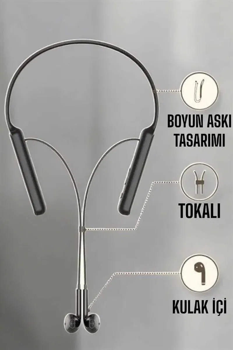 Mikrofonlu Kablolu Bluetooth Kulaklık Yeni Nesil Yüksek Ses Kaliteli görsel 4