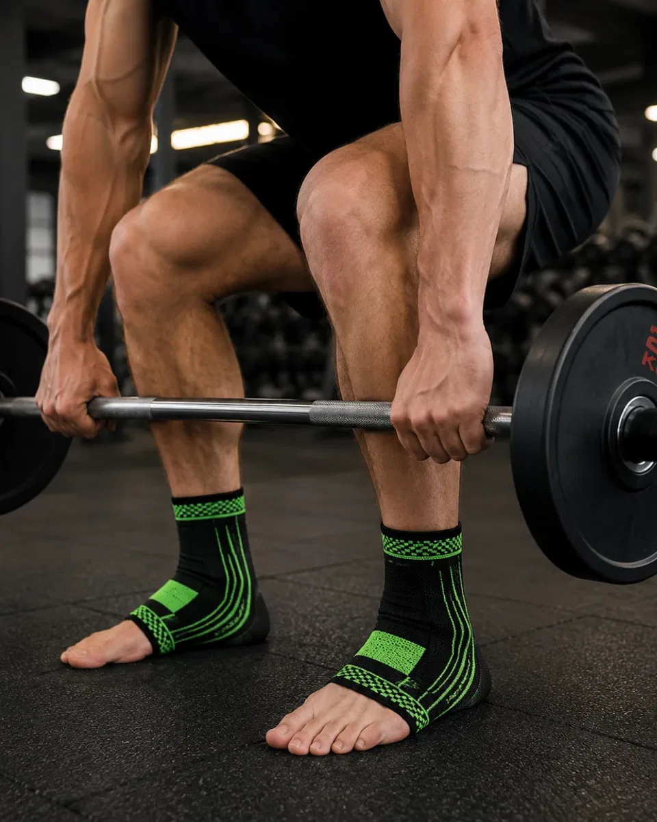 2 Adet Ayak Bileği Destek Bandı Spor ve Günlük Kullanım İçin Kompresyonlu