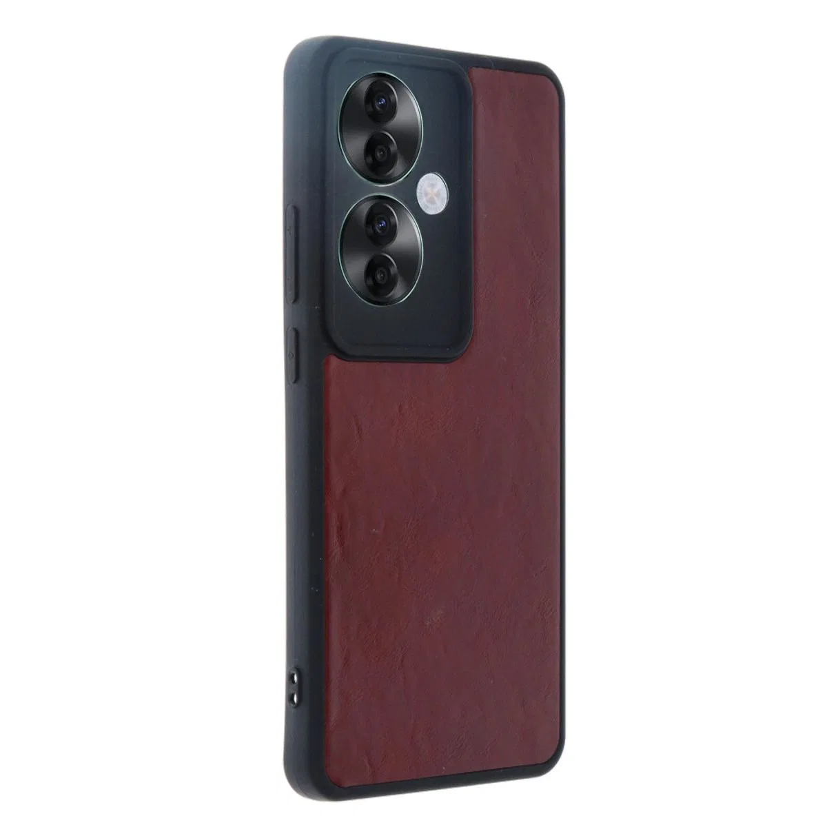 Oppo Reno 11f Kılıf Aras Deri Kapak - Bordo görsel 2