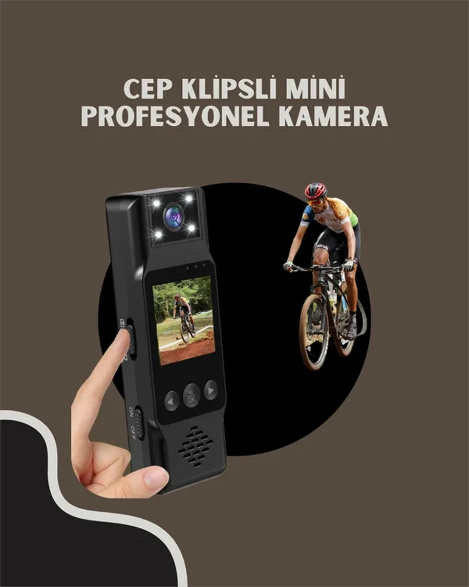 WiFi Özellikli Taşınabilir Kamera – 1. 3” TFT Ekran, 3MP Fotoğraf, 128GB Kart Desteği