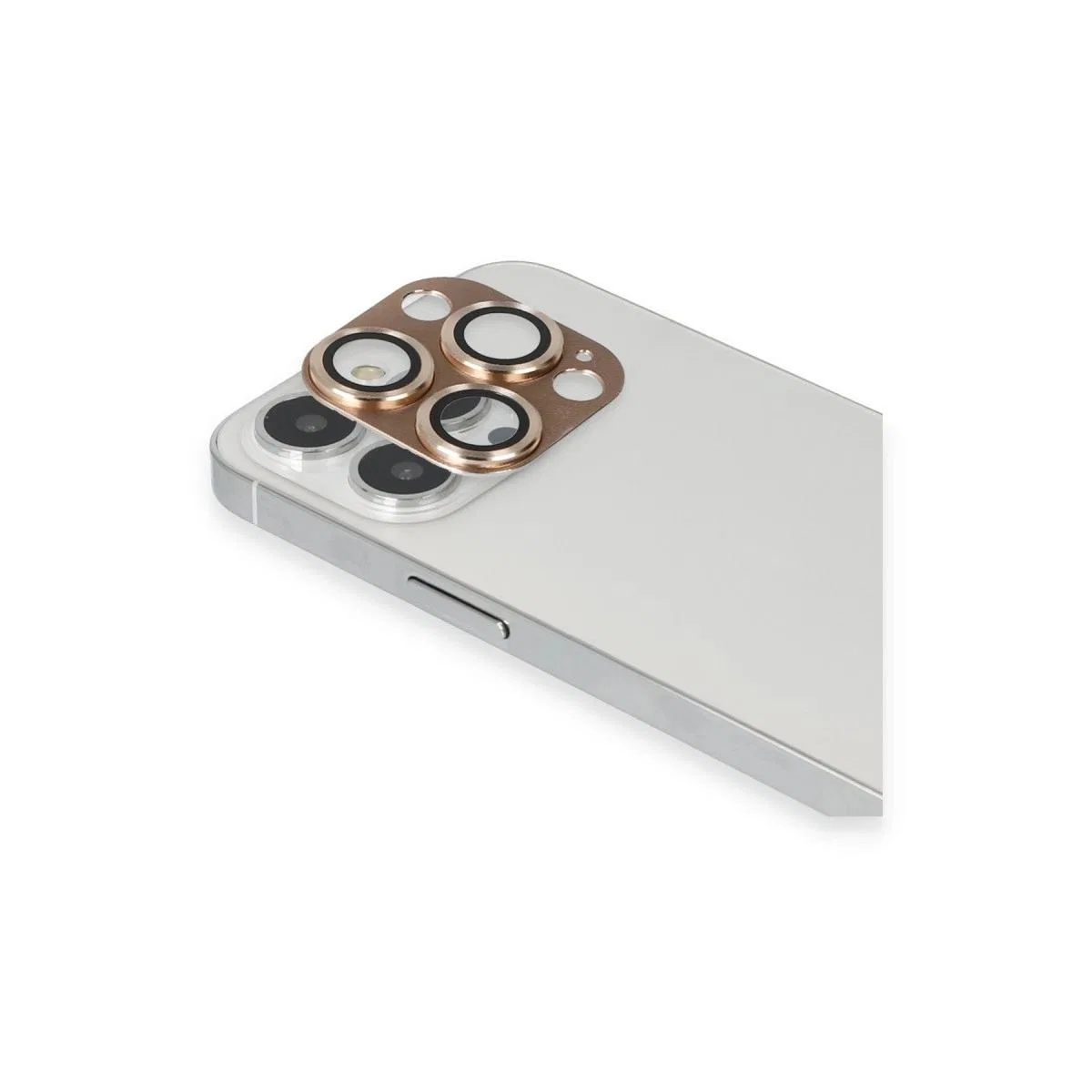 Apple İphone 13 Pro Max Pers Alüminyum Kamera Lens - Gold görsel 2