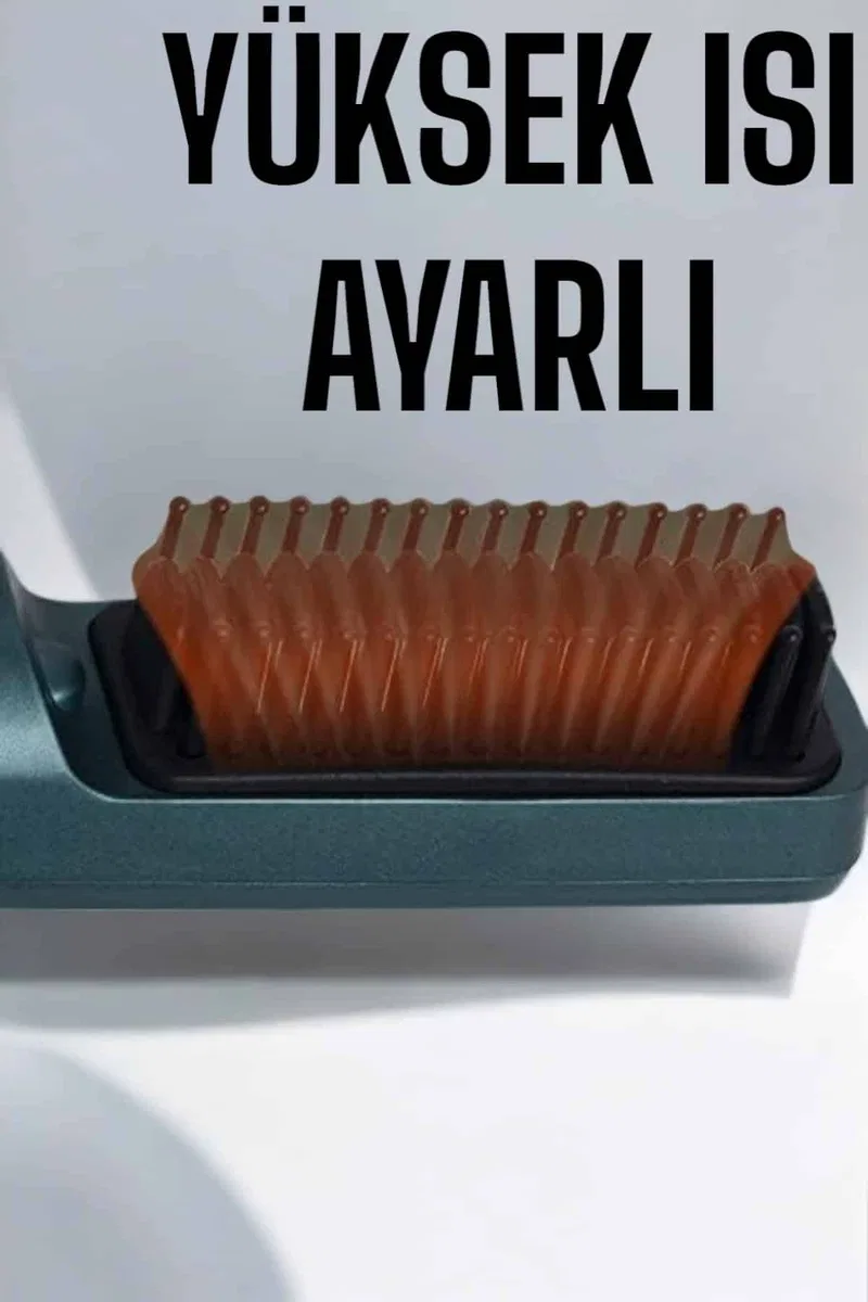 Saç Düzleştirici Fön Tarak Sıkı Dişli İyon Özelliği Şarjlı Taşınabilir görsel 5