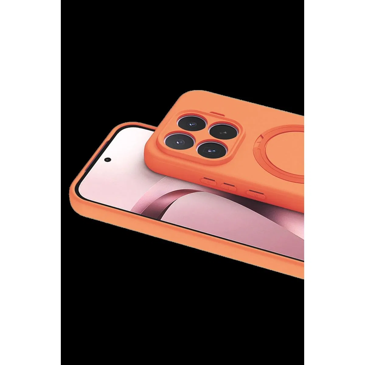 Newface Xiaomi Mi 17t Regal Magsafe Standlı Kapak - Turuncu görsel 2