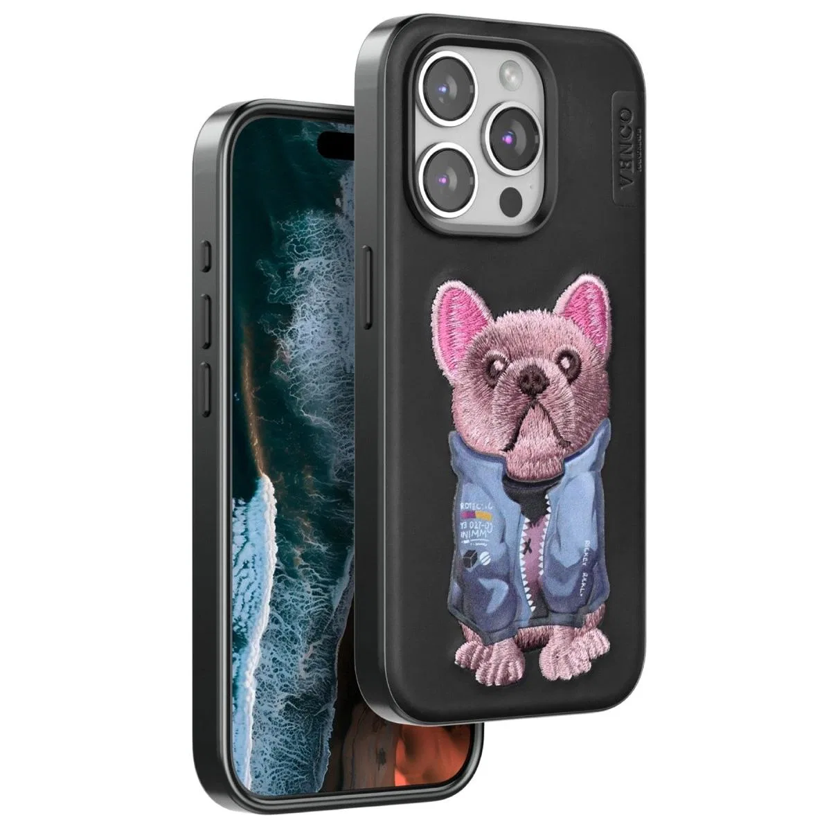 Venco Apple İphone 14 Pro Max Cute Desenli Kapak - Siyah görsel 2