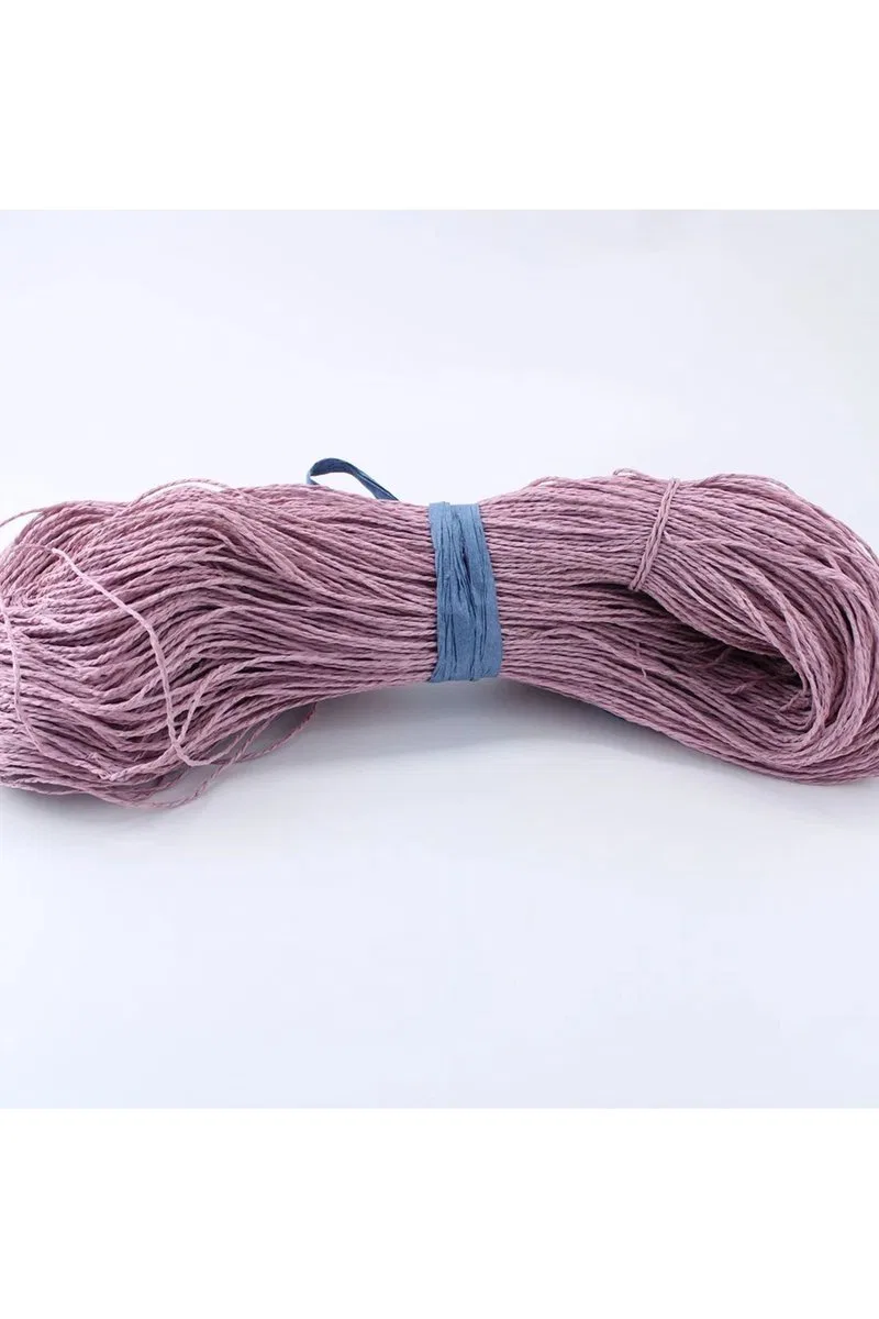 Koyu Lila Renk Çile Kağıt İp Çanta Ipi Supla Ipi No: 82 - (550-600 gr)