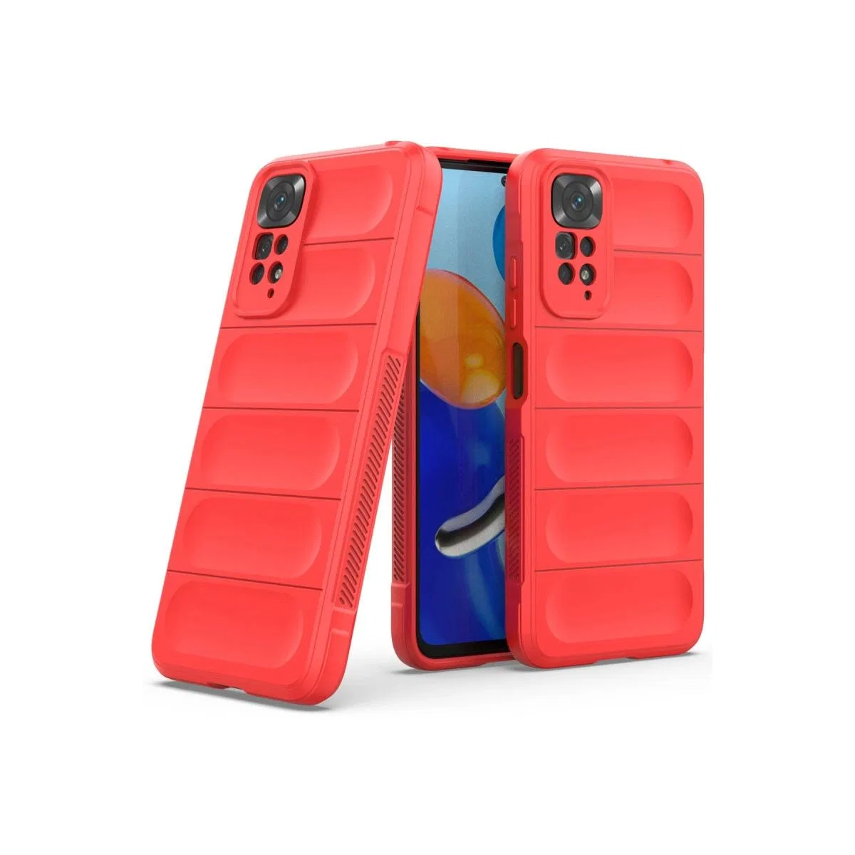 Xiaomi Redmi Note 11 Kılıf Optimum Silikon - Kırmızı görsel 2