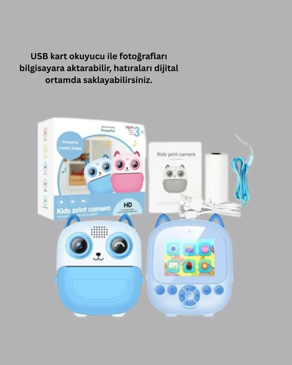 2. 4 İnç Ekranlı Çocuk Fotoğraf Makinesi 6X Zoom Özellikli görsel 4