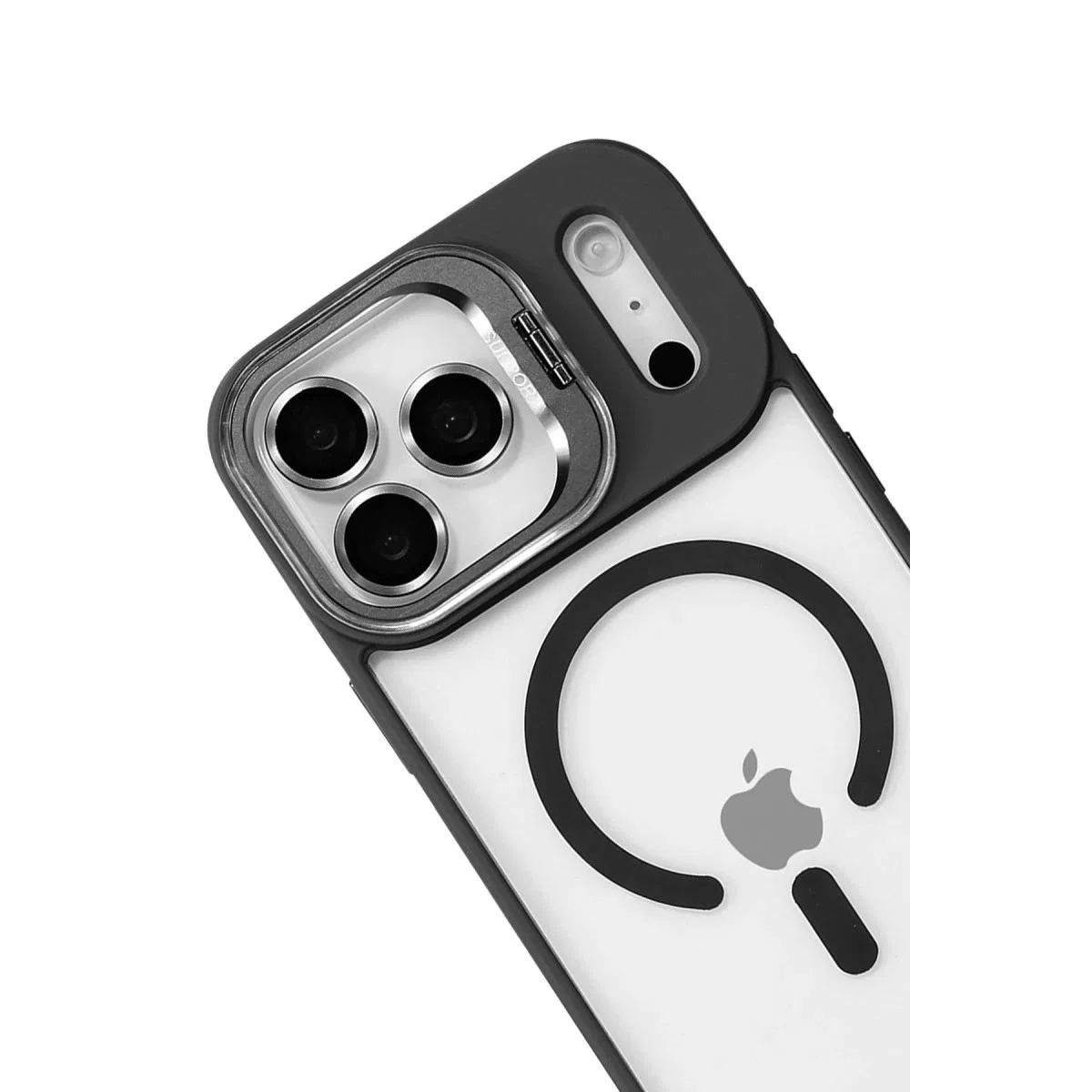 Joko Apple İphone 17 Pro Max Remim Lensli Magsafe Standlı Kapak - Siyah görsel 3