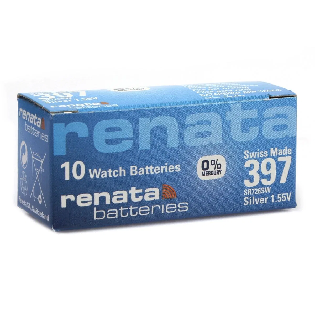 Renata 397 Sr726sw 1. 55v Alkalin Saat Pili 10 Adet