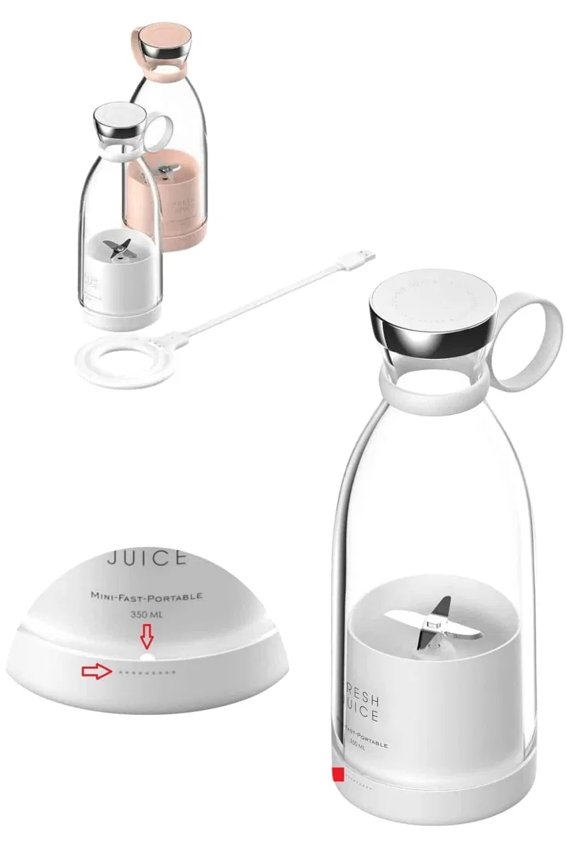u Geçirmez Kablosuz Şarjlı Dayanıklı Taşınabilir Mini Blender görsel 5