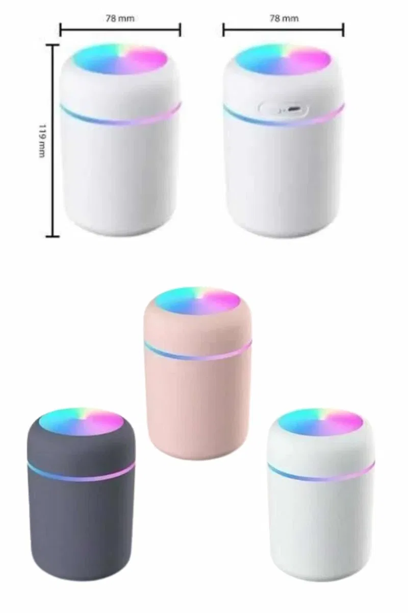 Rgb Işıklı Ulrasonik Ledli Hava Nemlendirici Buhar Makinesi Buhardanlık görsel 4