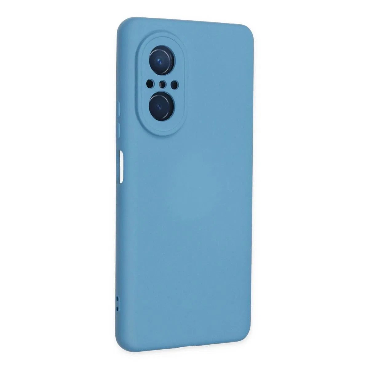 Huawei Nova 9 Se Kılıf Nano İçi Kadife Silikon - Mavi görsel 2