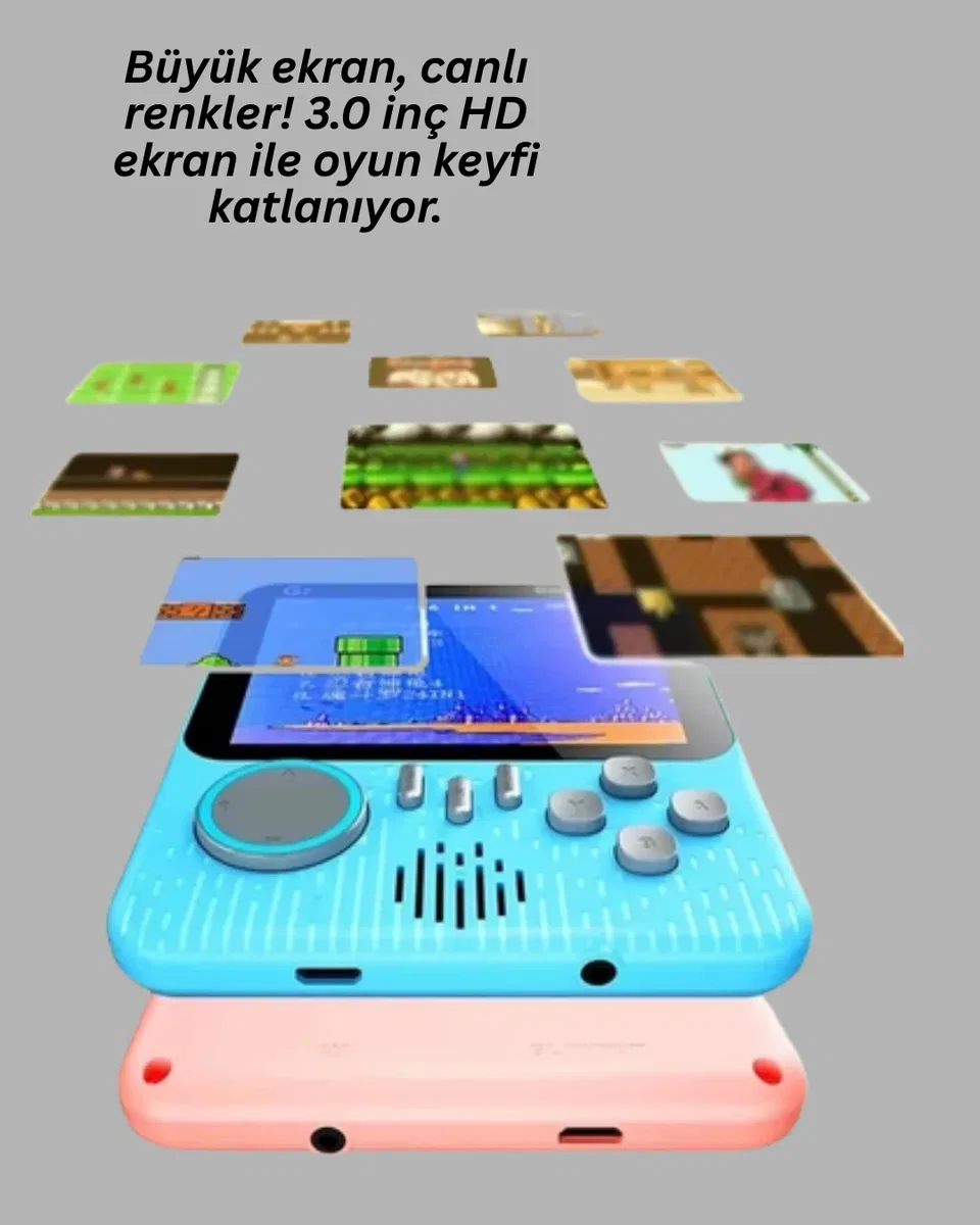 666 Oyunlu Retro Game Console – TV ve Çift Gamepad Desteği görsel 3