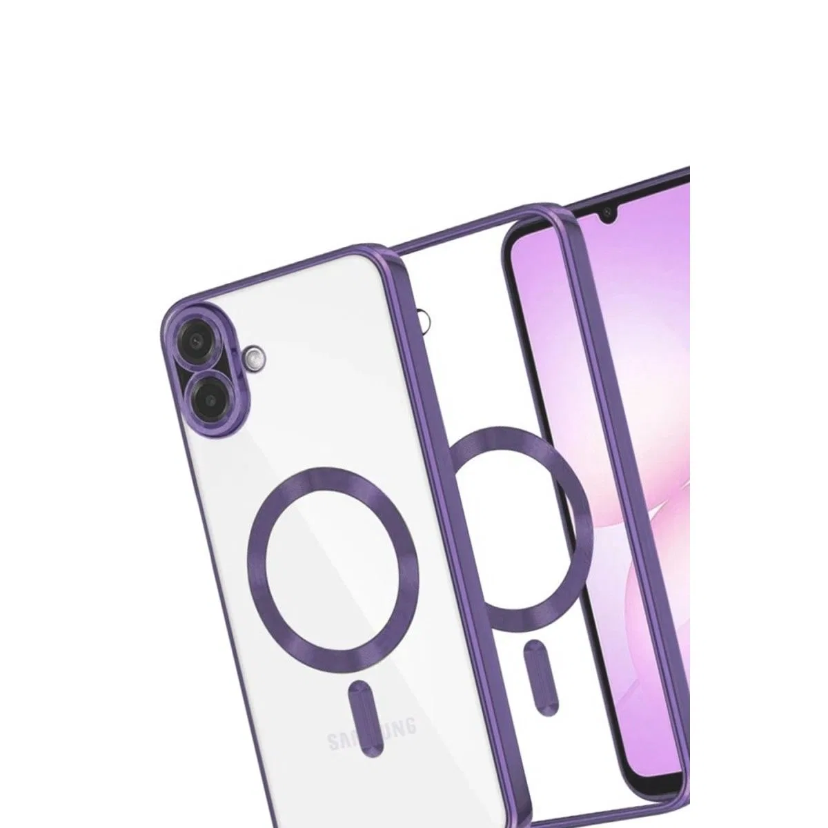 Samsung Galaxy A07 4g Kross Magneticsafe Kapak - Mor görsel 3