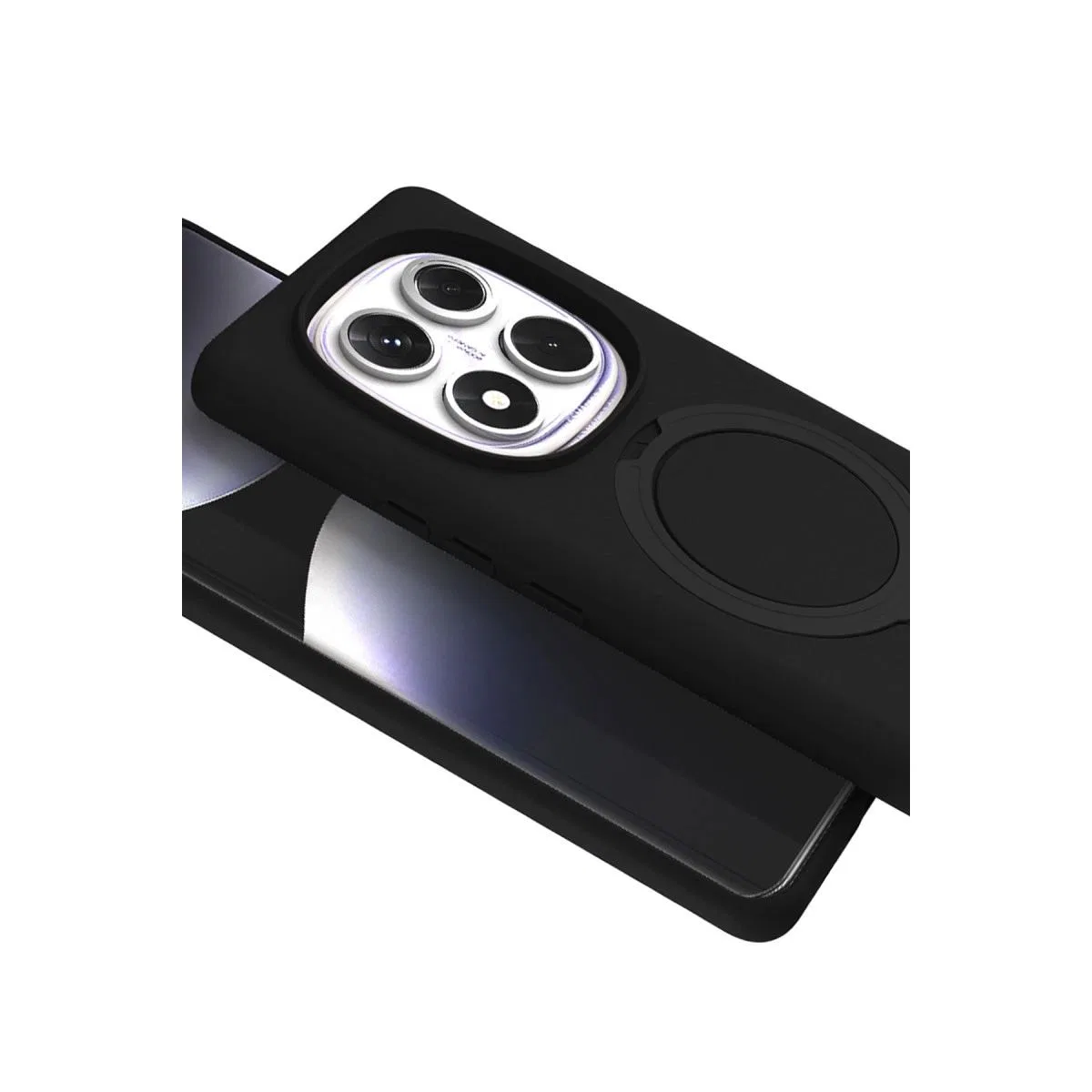 Xiaomi Redmi Note 14 Pro 4g Regal Magsafe Standlı Kapak - Siyah görsel 4