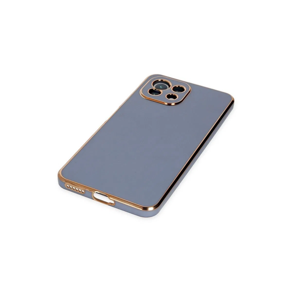 Xiaomi Mi 11 Lite Kılıf Volet Silikon - Mavi görsel 4