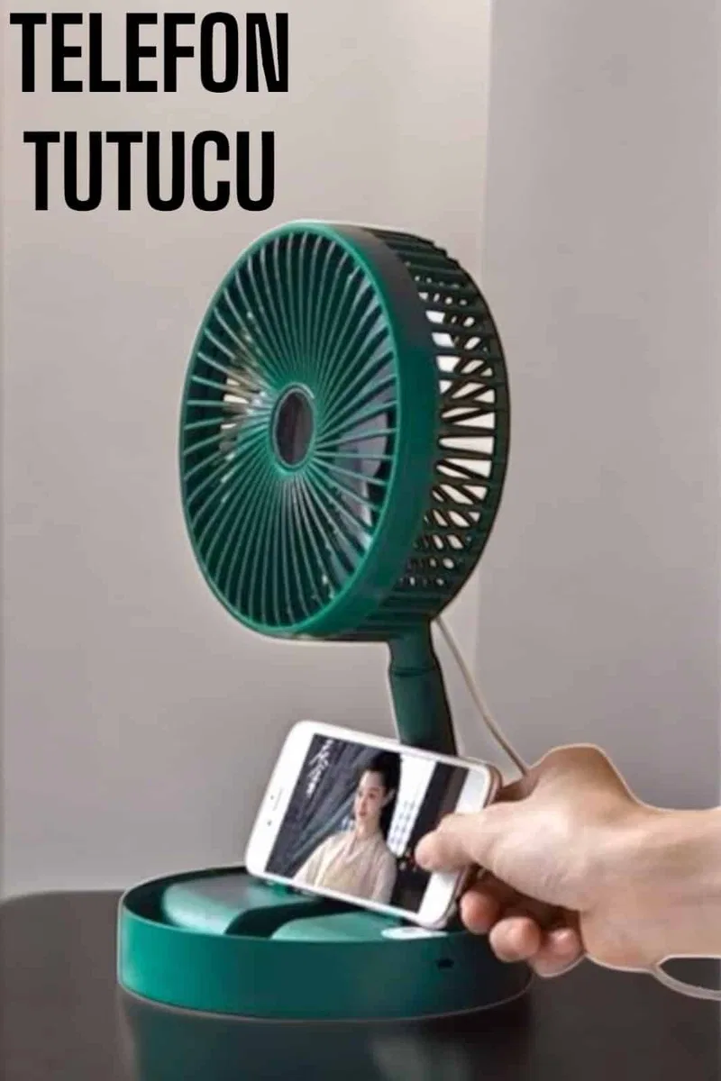 Mini Fan Soğutucu Telefon Tutucu Vantilatör görsel 2