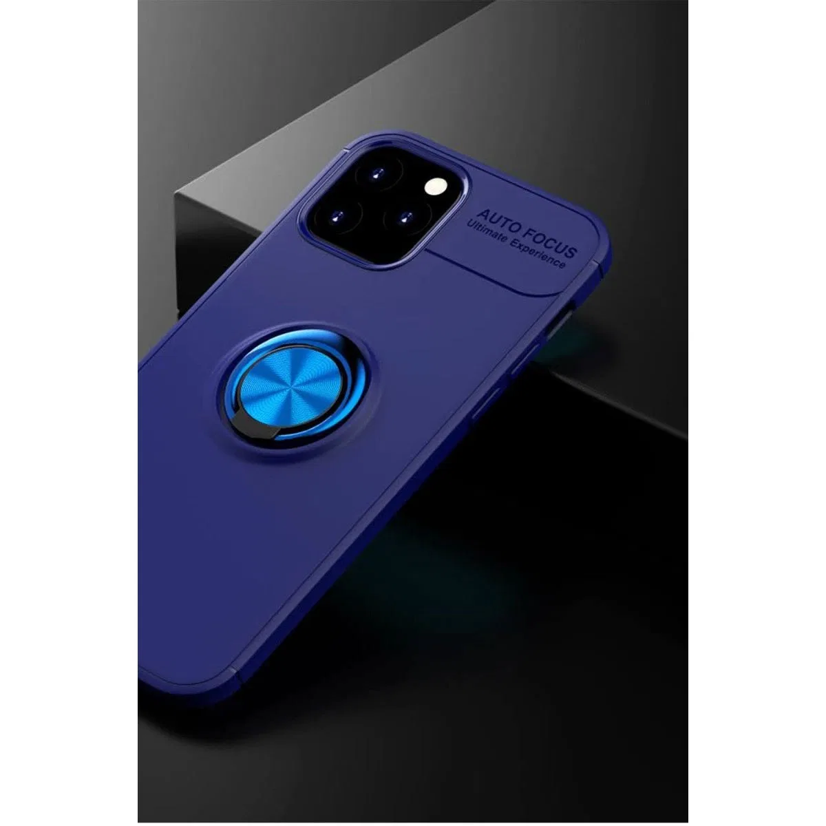 Apple İphone 12 Kılıf Range Yüzüklü Silikon - Mavi görsel 2