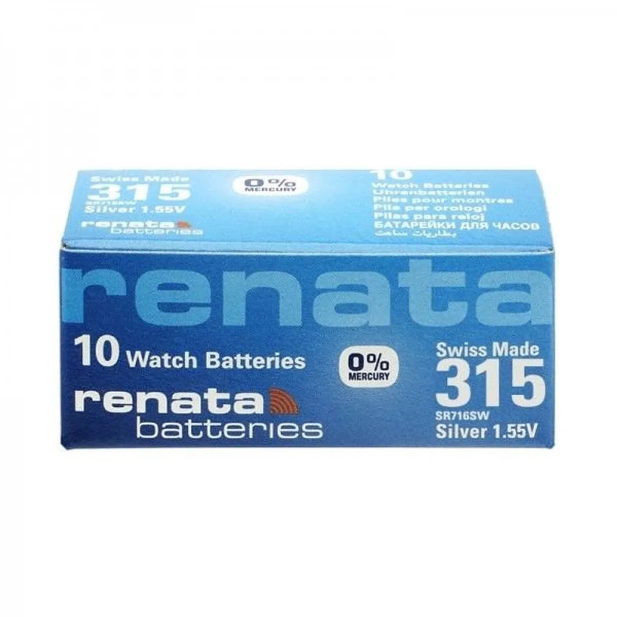 Renata 315 Sr716sw 1. 55v Alkalin Saat Pili 10 Adet
