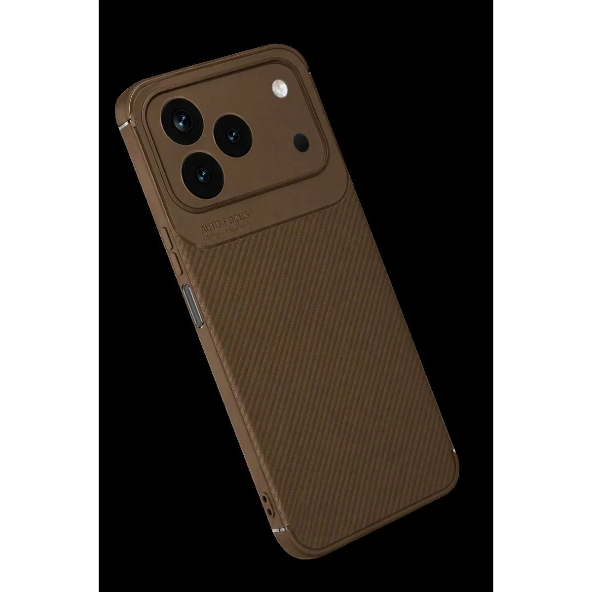 Newface Tecno Spark 50 4g Auto Focus Karbon Kapak - Kahverengi görsel 2