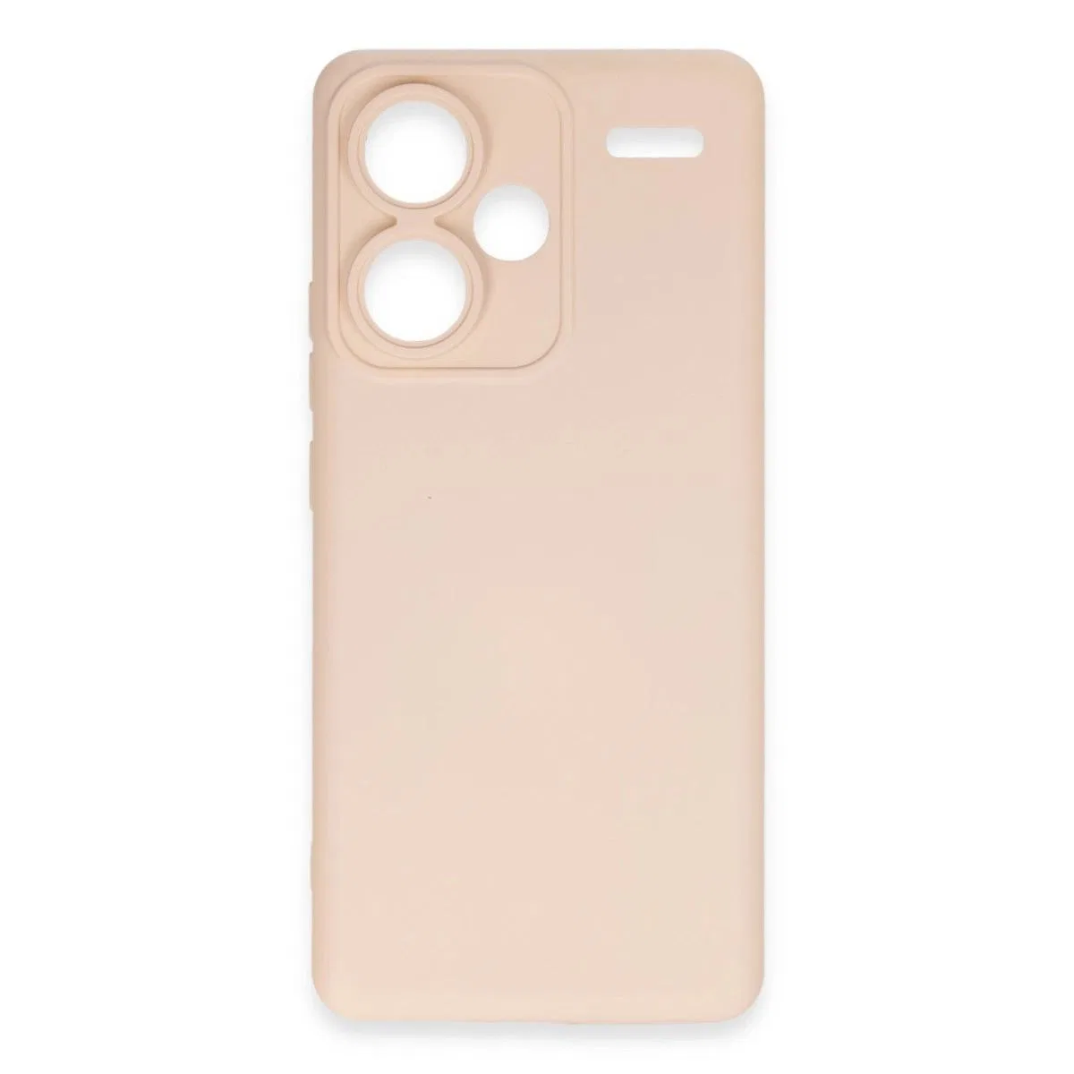 Xiaomi Redmi Note 13 Pro Plus Kılıf Nano İçi Kadife Silikon - Pudra görsel 2